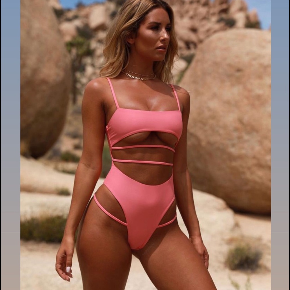 Pink one piece